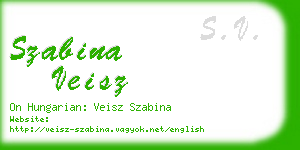 szabina veisz business card